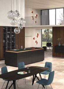 LEICHT Küche BOSSA Walnuss – LEICHT Studio Leipzig